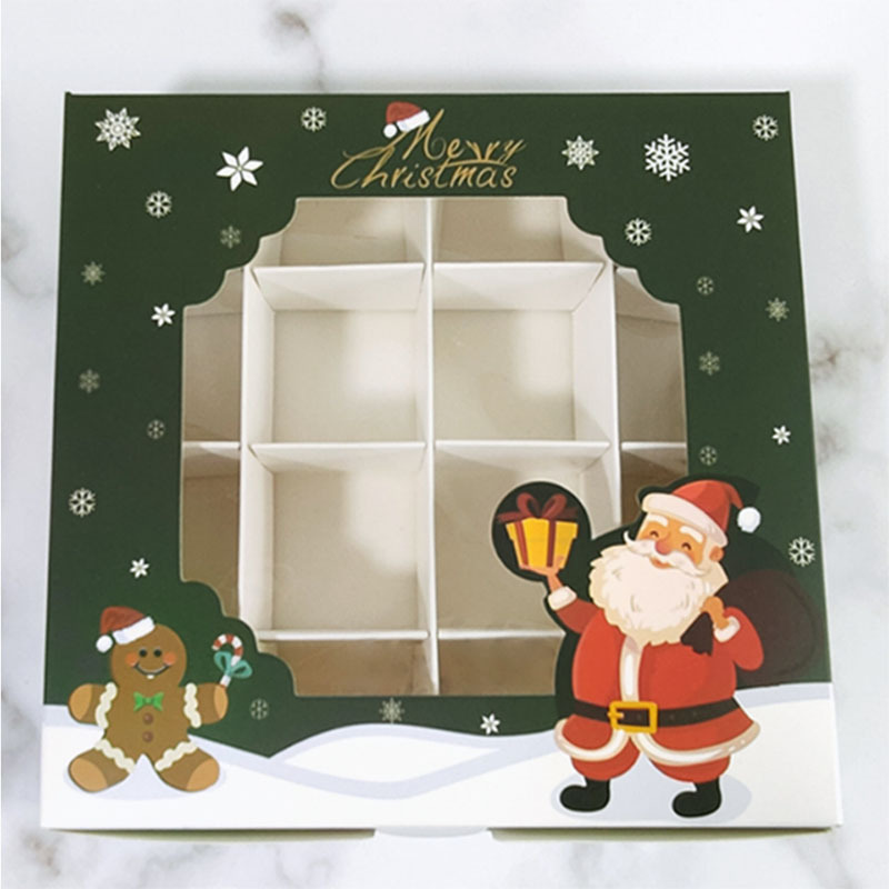 Paper Candy Box, Wedding Birthday Party Gift Boxes, Custom Logo Cookie Chocolate White Cardboard Carton Foldling Packaging Box with PVC Window