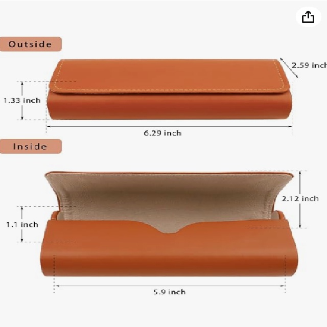 Minimalist PU Leather Slim Hard Eyeglass Case Portable Pressure Resistant Sunglasses Storage Holder Fashion Lightweight Glasses Protective Box