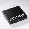 Custom Logo Printed Paper Packaging Subscription Black Mail Shoe Cloth Apparel Paper Gift Box Postal Shipping Mailer Mailing Folding Cardboard Corrugated Box