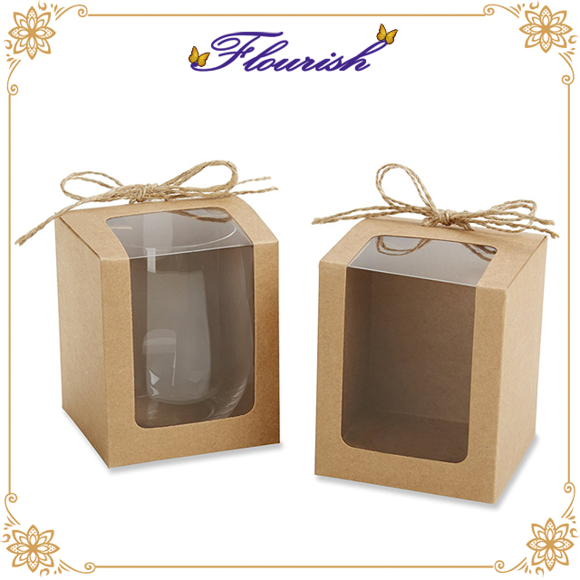 Custom Kraft Paper Beer Glass Packaging Gift Box 
