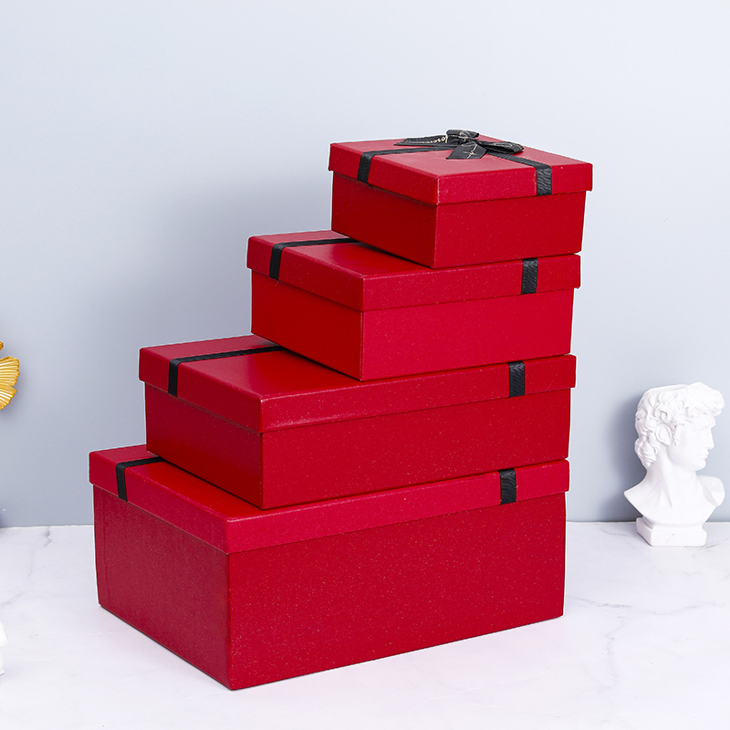 China Wholesales Durable Recyclable Rigid Cardboard Paper Lid And Base Carton Shoe Box