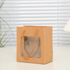 Wholesale Eco-friendly Recyclable Kraft Paper Shopping Bags With Window