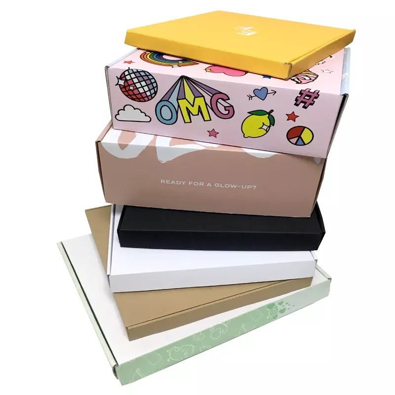 Custom Logo Printing Corrugated Cardboard Paper Packaging Shipping Boxes