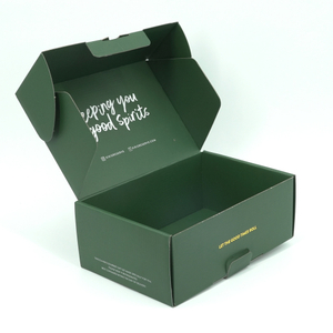 Dark Green Color Mailer Box,Custom Logo Printing Corrugated Paper Packaging Box