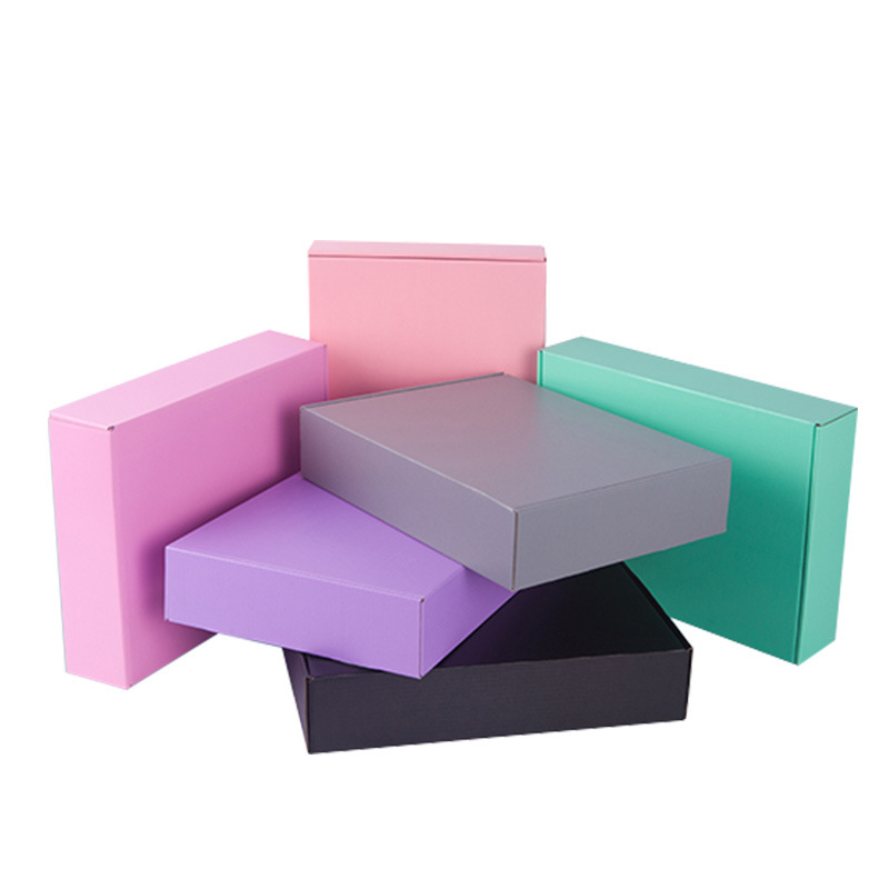 Multicolored E-commerce Business Corrugated Cardboard Paper Packaging Gift Box