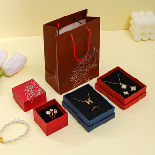 Lid And Base Type Paper Packaging Gift Jewelry Box