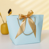  Ribbon Closure Paper Packaging Gift Bag,Luxury Shopping Bags