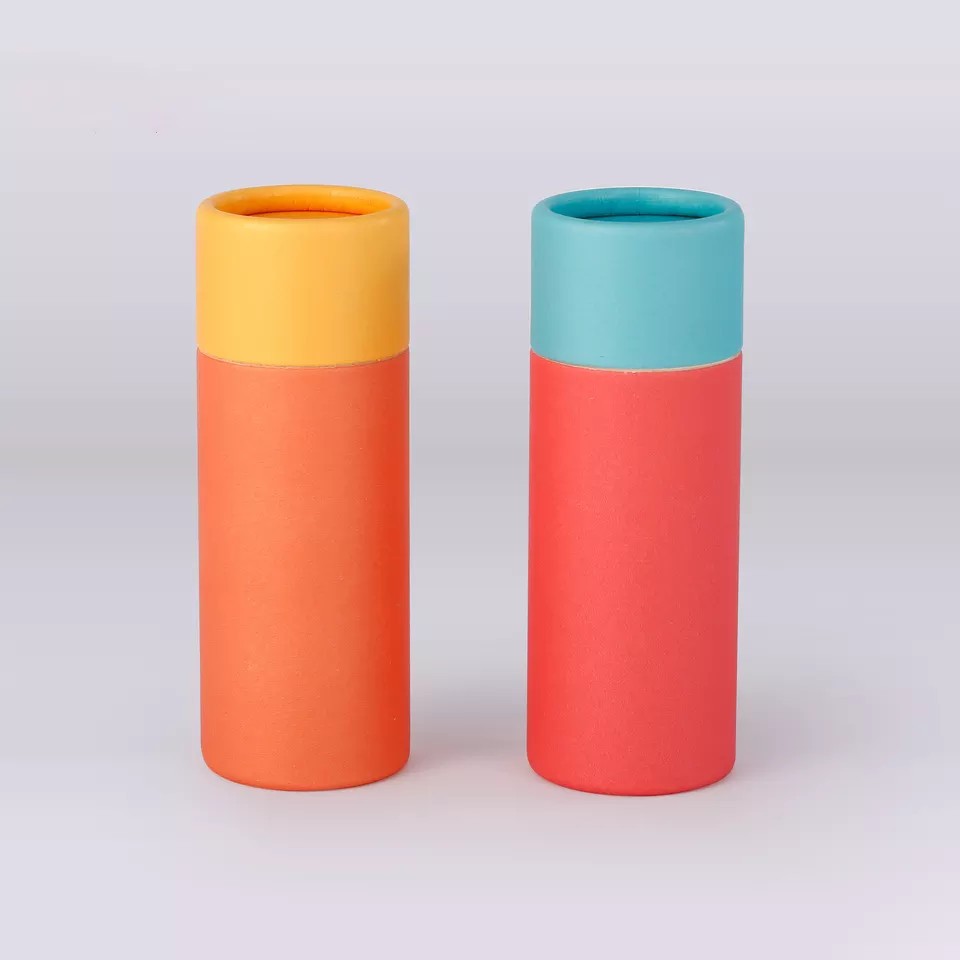 Recyclable Eco-friendly Round Paper Cans Kraft Paper Tube Cans