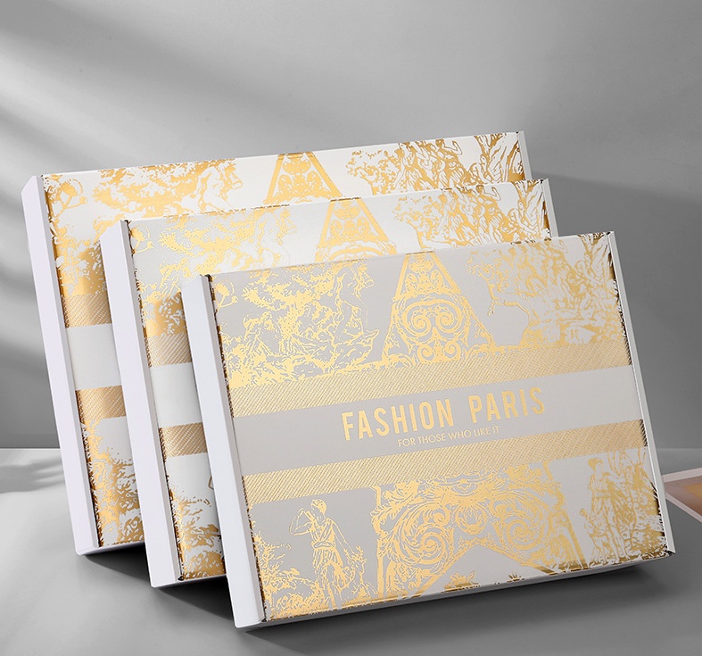 Classic Style Recyclable Portable Custom Logo Printed Cardboard Corrugated Carton E-Commerce Business Packaging Packing Mailing Postal Boxes for Makeup Cosmetic
