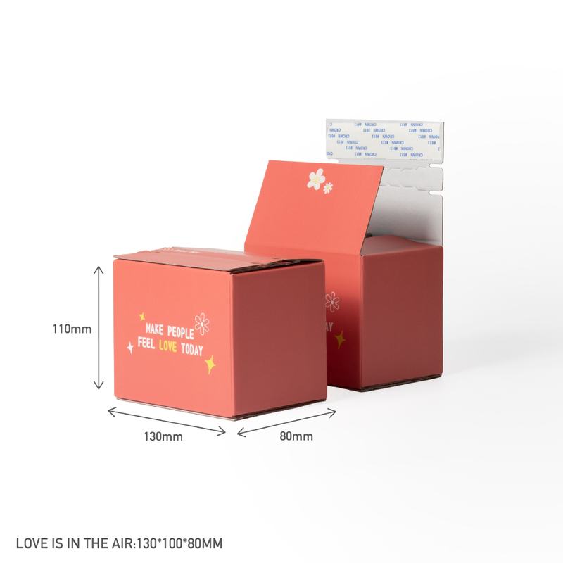 Self-Adhesive Recycled Corrugated Kraft Paper Aircraft Shipping Packaging Boxes Embossing Logo Zipper Tear Off Strip Matt Box for E-Commerce Online Shop