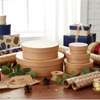 Kraft Paper Round Gift Boxes, Multi Size Stackable Circular Storage Boxes For Jewelry Cookie Festival Gift Packaging