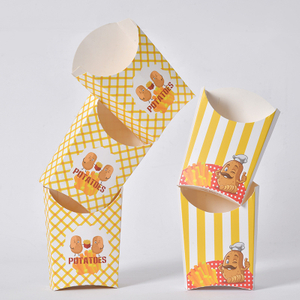 To Go Take out Take Away Custom Size Fried Chicken Nugget Burger Potato Chips Disposable Fast Food Lunch Packaging Cardboard Container Paper Packing Box