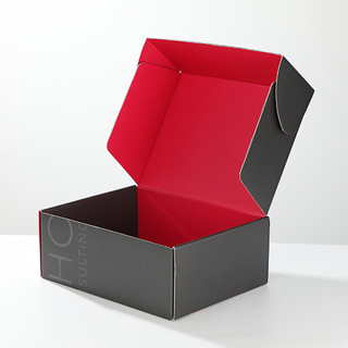 Custom Corrugated Mailer Gift Boxes Cardboard Paper Packaging Shopping Shipping Postal Packing Box With Flat for Garment Appeal Shoes Baseball Cap Human Hair
