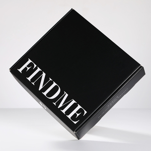 Custom Logo Printed Paper Packaging Subscription Black Mail Shoe Cloth Apparel Paper Gift Box Postal Shipping Mailer Mailing Folding Cardboard Corrugated Box
