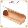 Portable Eco-Friendly Food Grade Kraft Paper Hot Dog Packaging Box