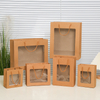 Wholesale Eco-friendly Recyclable Kraft Paper Shopping Bags With Window