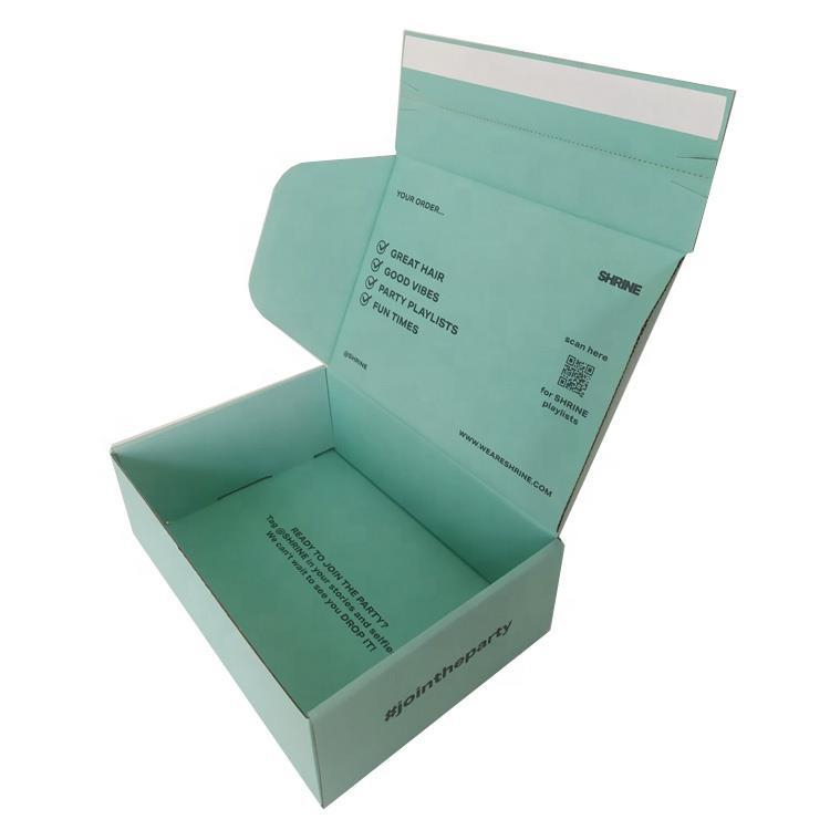 Custom Logo Printed Tear-off Strip Corrugated Carton Box,Easy-open Mailer Box