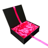 Luxury Human Hair Extensions Box,Book Type Ribbon Closure Paper Packaging Box
