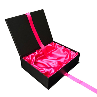 China Wholesales Luxury Human Hair Extensions Box,Book Type Ribbon Closure Paper Packaging Box