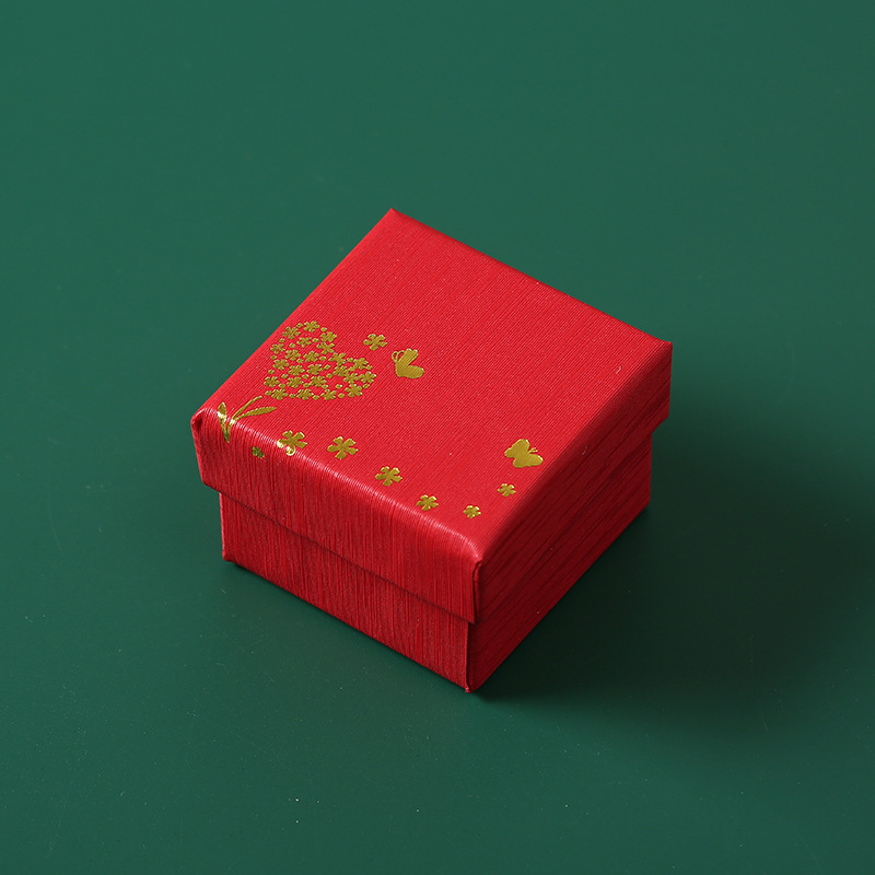 China Factory Wholesale Hot Stamping Custom Logo Printing Paper Gift Box For Jewellery
