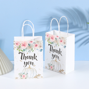  China Wholesales Eco-friendly Recyclable Kraft Paper Packaging Gift Bag,Twisted Paper Handle Shoppers