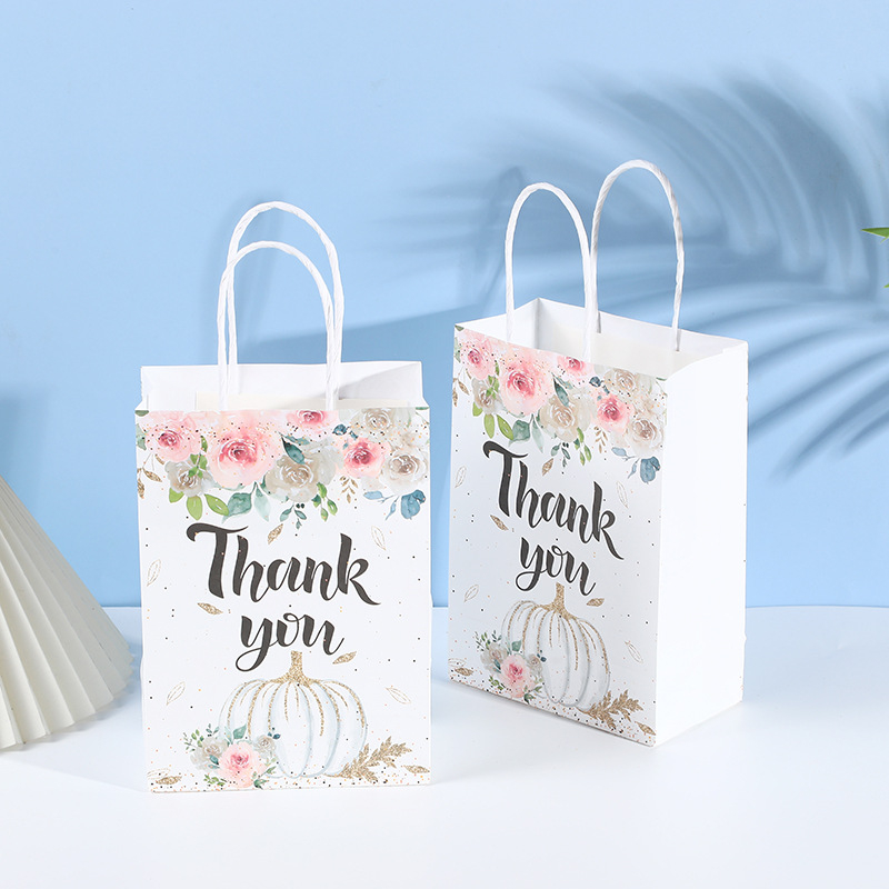  China Wholesales Eco-friendly Recyclable Kraft Paper Packaging Gift Bag,Twisted Paper Handle Shoppers