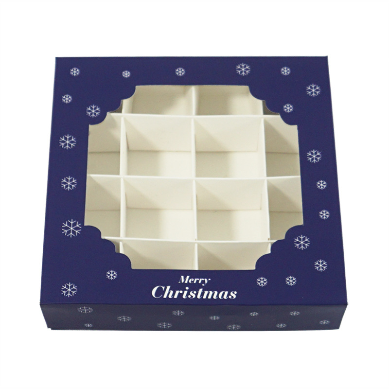 Paper Candy Box, Wedding Birthday Party Gift Boxes, Custom Logo Cookie Chocolate White Cardboard Carton Foldling Packaging Box with PVC Window