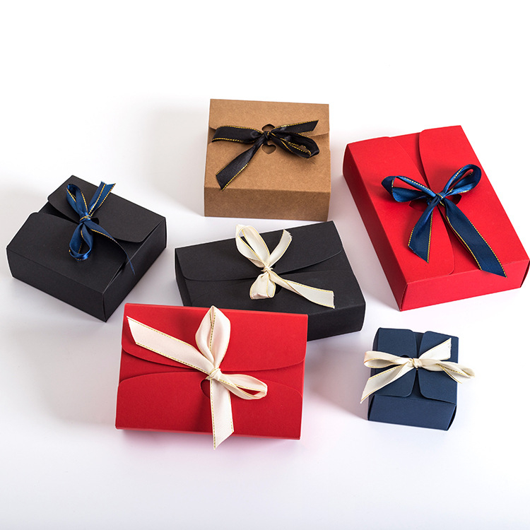 Recyclable Kraft Paper Packaging Gift Box For Packing Dessert