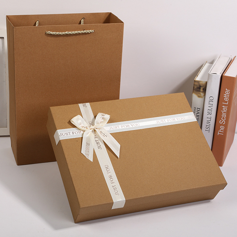 Eco-friendly Sustainable Kraft Paper Packaging Gift Carton Box