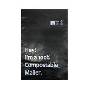 10X13′′+1.57′′ Custom Thank You Thanks Compostable Poly Mailer Corn Starch PBAT PLA Biodegradable Courier Mailing Shipping Packaging Bag