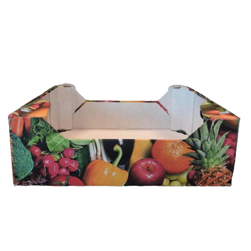 Custom Recyclable Specialized Strong Tomato Orange Apple Cherry Pineapple Grape Avocado Cardboard Corrugated Carton Tray Box for Fresh Vegetable and Fruit