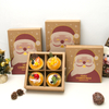 Wholesale Foldable Art Paper Packing Package Gift Box Printed And Laminated for Christmas Xmas Take Out Cake Cupcake Cookie Chocolate Macaron with Partition 