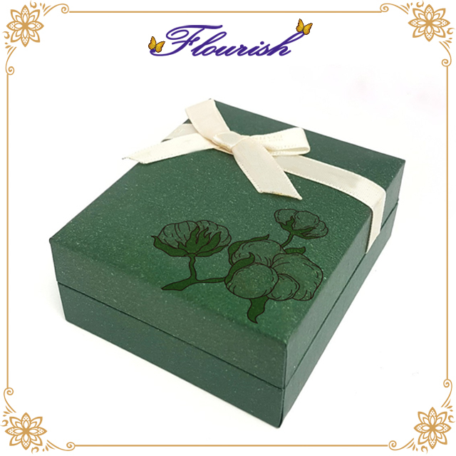 Matt Laminated Green Coated Paper Anniversary Gift Storage Surprise Box