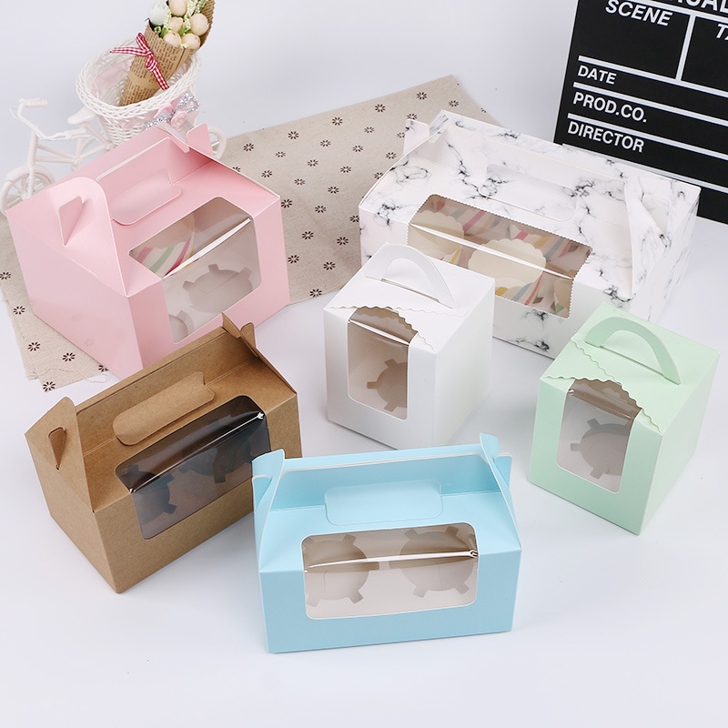 China Manufacturer Wholesale Kraft Paper Cake Box With Window