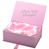 Luxury Human Hair Extensions Box,Book Type Ribbon Closure Paper Packaging Box