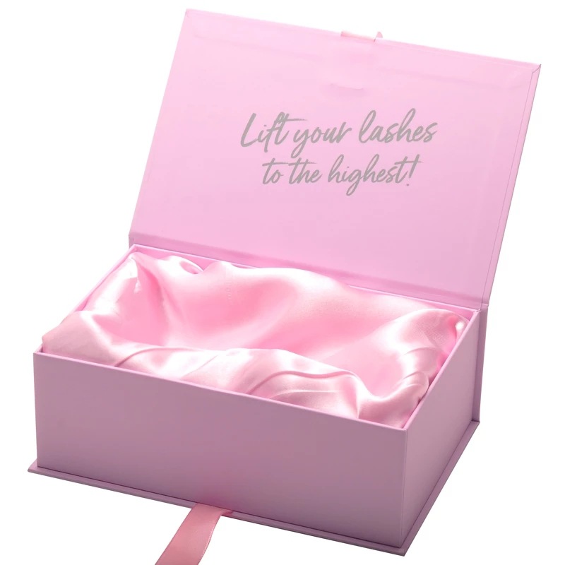 Luxury Human Hair Extensions Box,Book Type Ribbon Closure Paper Packaging Box