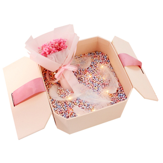 Ribbon Closure Foldable Cardboard Paper Packaging Gift Carton Box