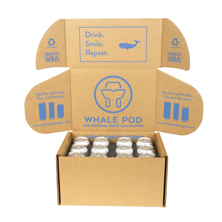 Kraft Paper Cardboard Packaging Mailer Carton Box With Insert