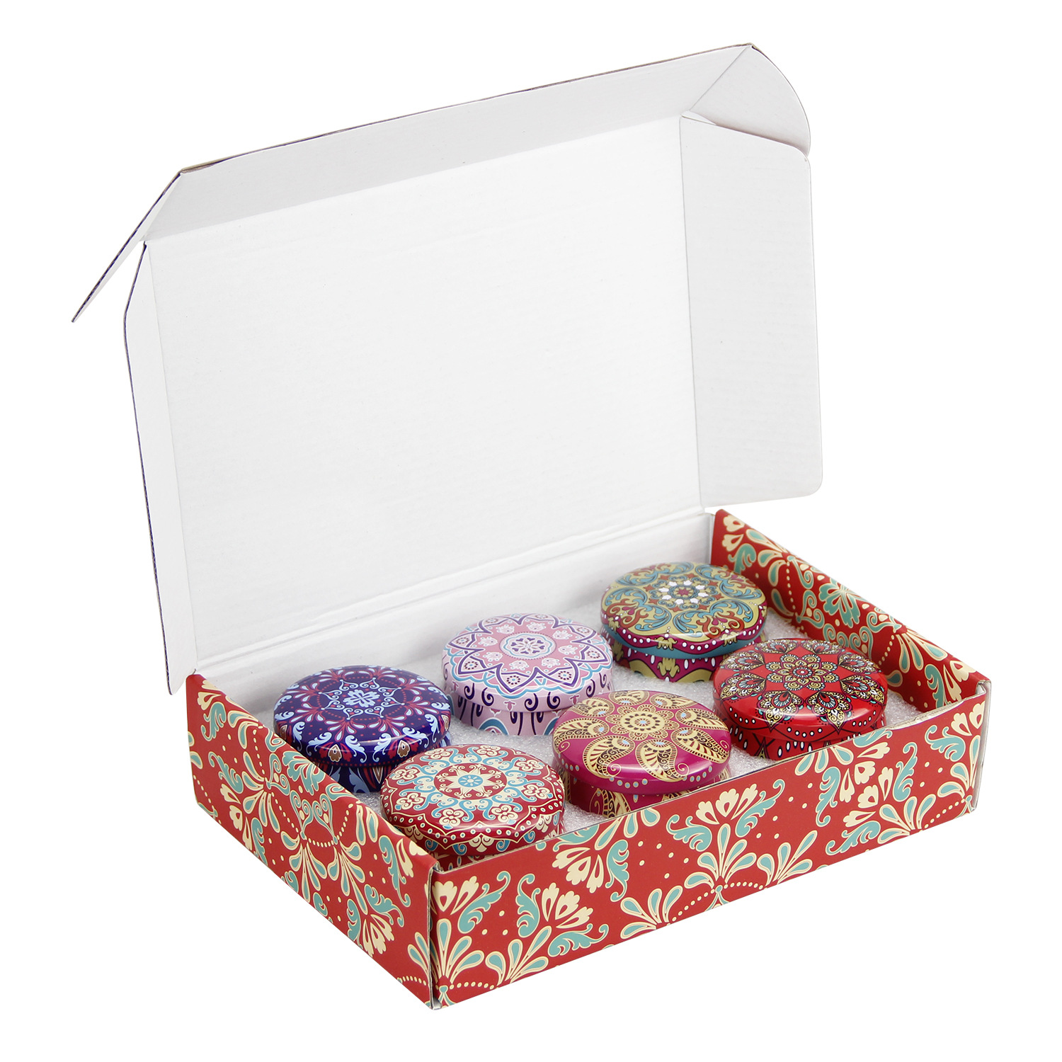 Custom Offset Print Online Shop Scented Candle Aroma Home Fragrance Delivery Mailing Packaging Corrugated Mailer Box for Christmas Xmas Halloween New Year