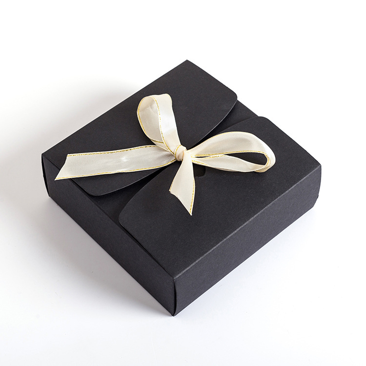 Recyclable Kraft Paper Packaging Gift Box For Packing Dessert