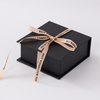 Ribbon Closure Book Type Paper Boxes For Packaging Gift