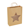 Natural Kraft Paper Packaging Bags,Twisted Handle Bags With Window
