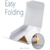 White Lattice Texture Collapsible Gift Box with Easy Folding for Gifting