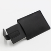 Custom Pop Up Synthetic Soft Genuine Leather Protection Anti-Theft Smart Business Wallet Purse ID Credit Card Holder with Cheque Metal Clip Coin Pocket