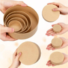 Kraft Paper Round Gift Boxes, Multi Size Stackable Circular Storage Boxes For Jewelry Cookie Festival Gift Packaging