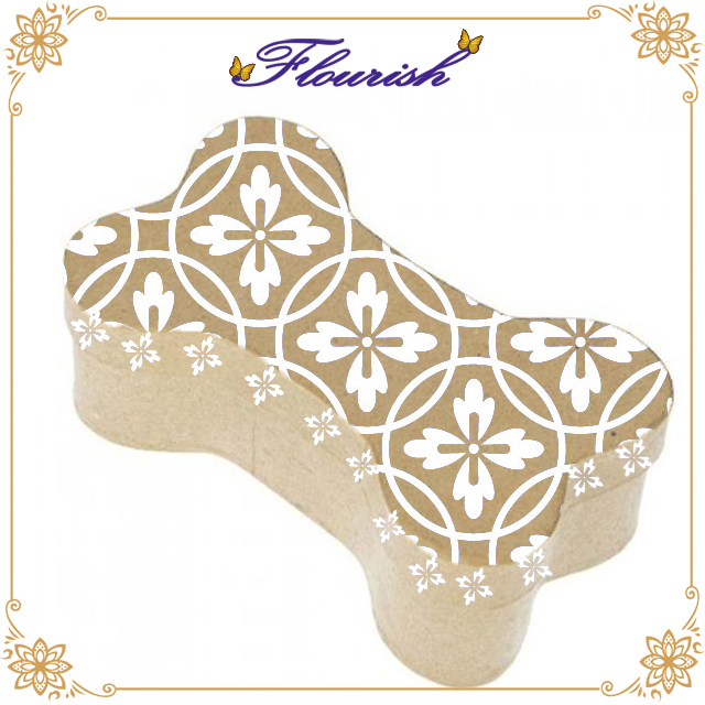 Creative Design Kraft Paper Bone Shaped Candy Box