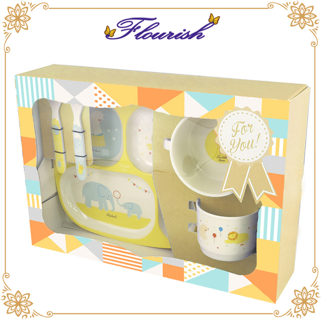 Custom Cartoon Printing Cardboard Baby Dinning Tool Box