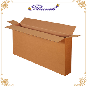 Custom Size Brown Corrugated Paper House Moving TV Packaging Box