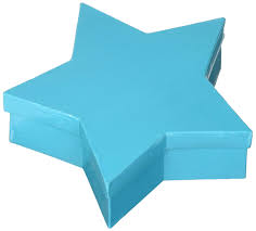 Rigid Kraft Paper Birthday Gift Candy Packaging Star Box