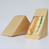 Custom Logo Printed Sandwich Box,Food Grade Paper Packaging Box With Window